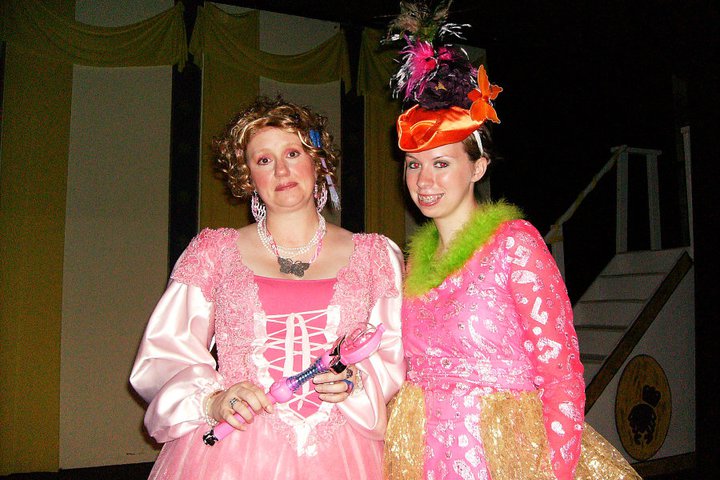 As the Fairy Godmother in a stage production of Cinderella in 2011.