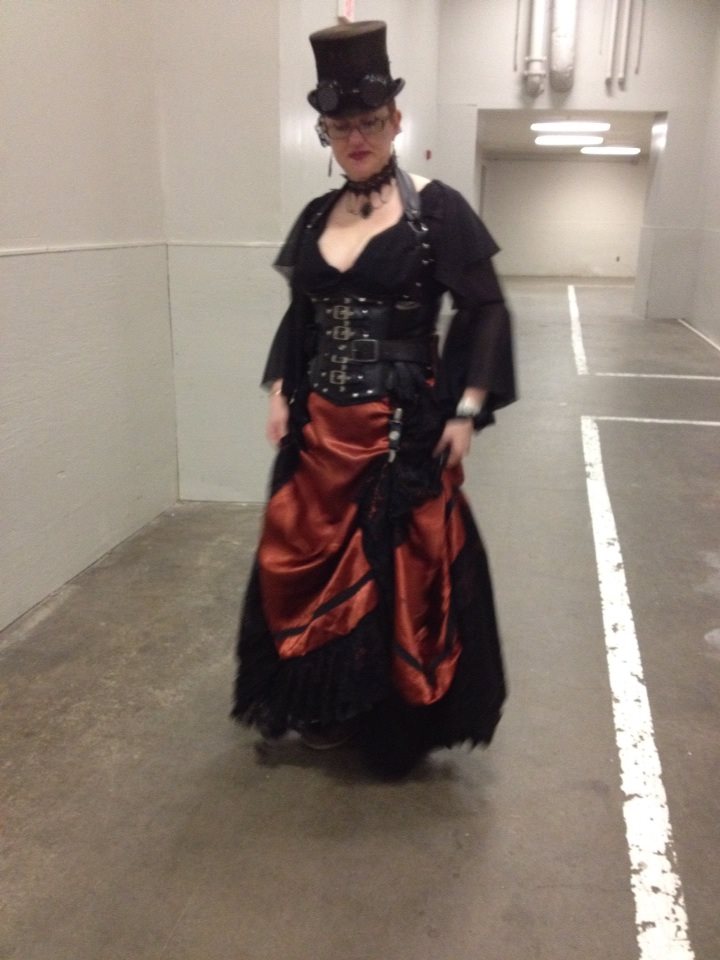 Backstage at the 2014 PlanetComicon in Kansas City.