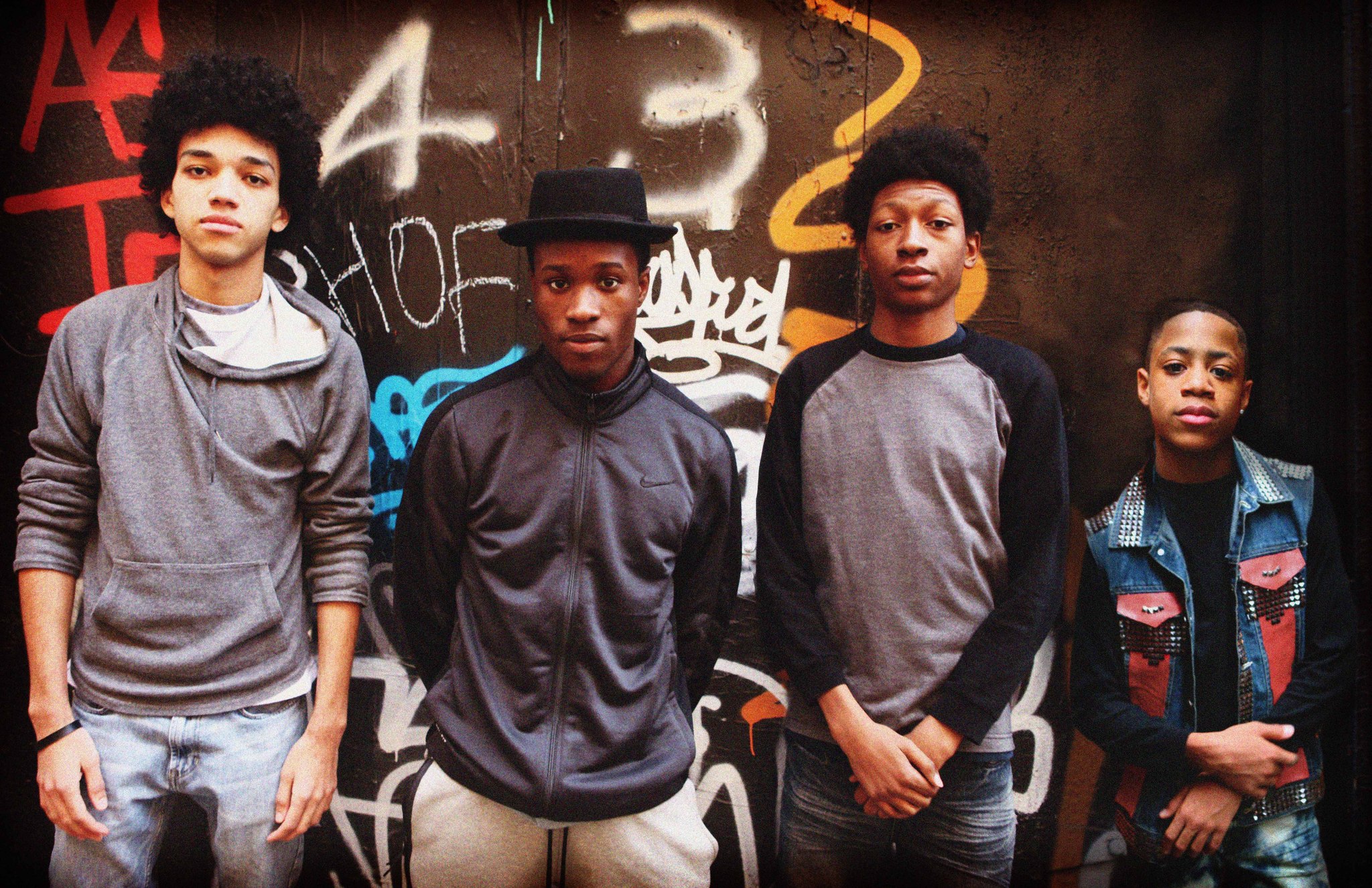 Skylan Brooks, Shameik Moore and Justice Smith in The Get Down (2016)