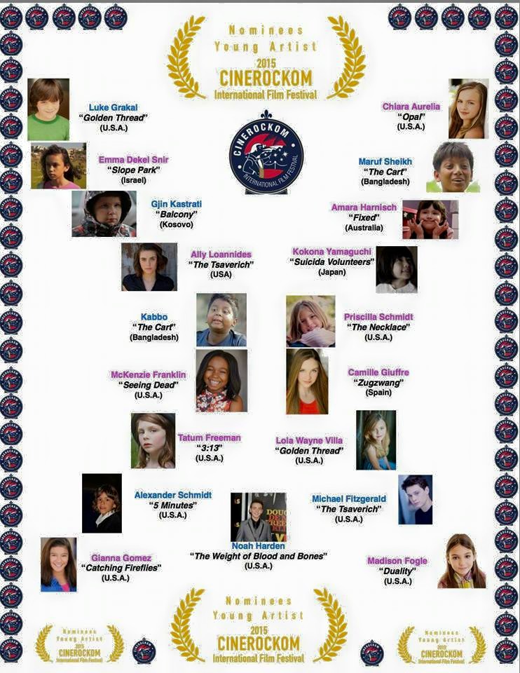 Best Young Actress Nomination at Cinerockom International Film Festival