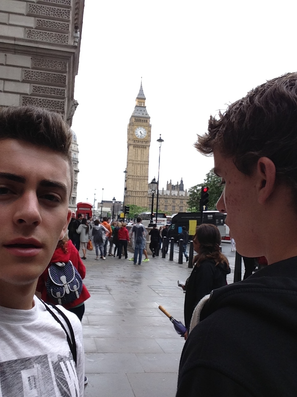 London with brother