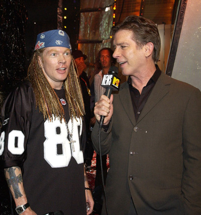 Kurt Loder and Axl Rose