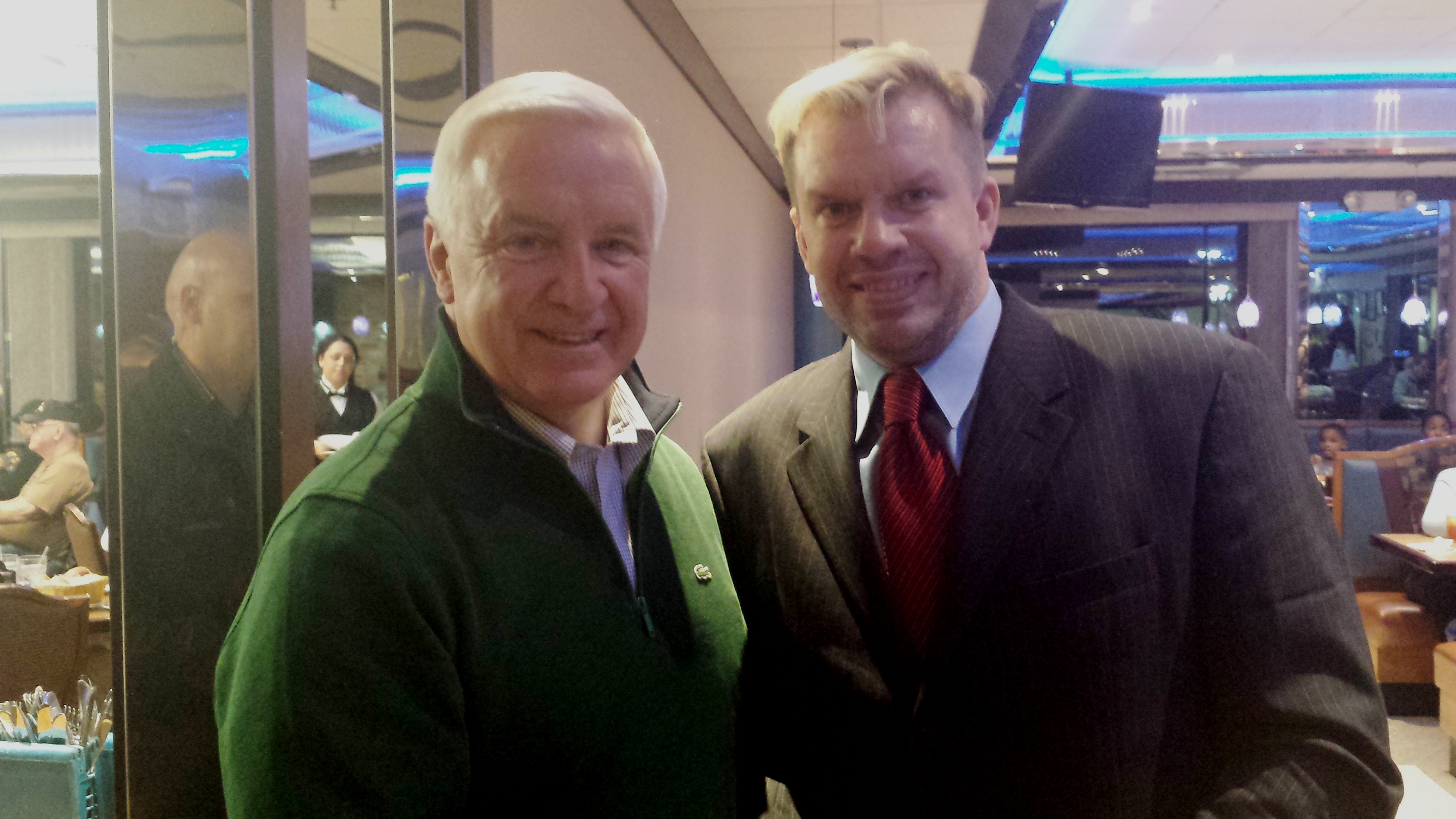 James with Pennsylvania Governor Thomas Corbett 2014