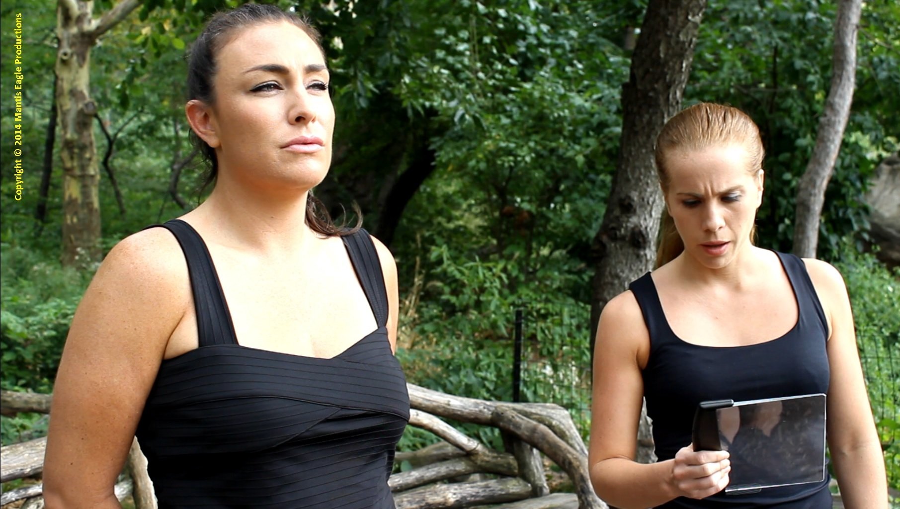 Shannon Beck and Malin Edengard in a scene from 14 Days.