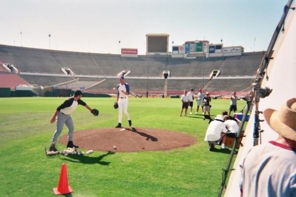 As Roger Clemens Stunt Double with Randy Johnson on Zack Snyder's 