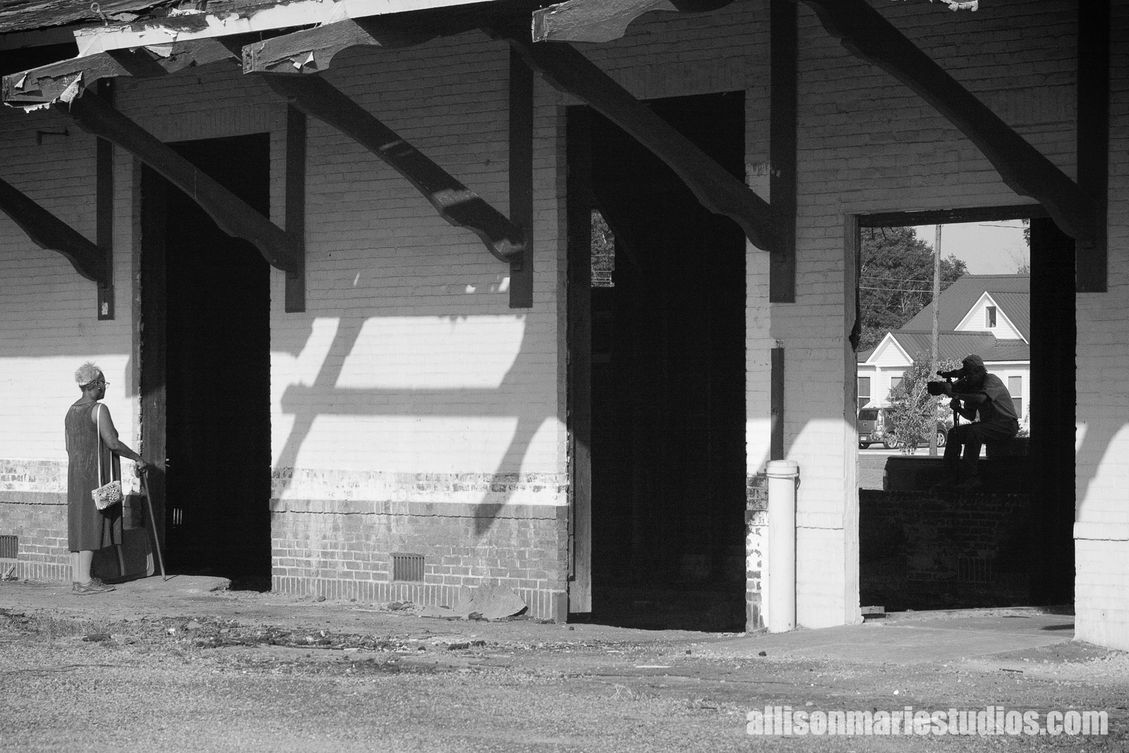Shooting at the old Depot in Jesup, GA.