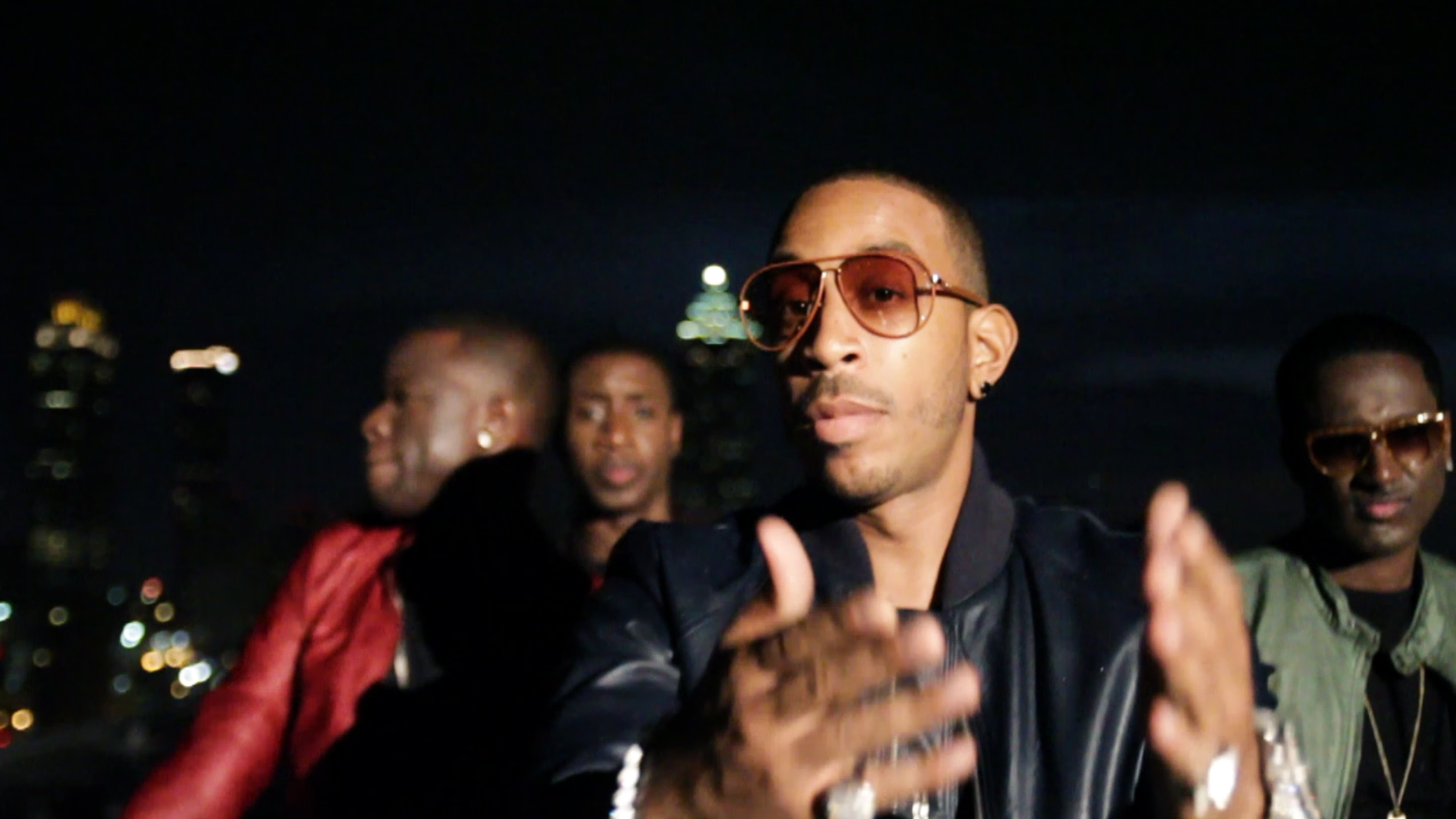 Filming music video with Ludacris and Untitled.