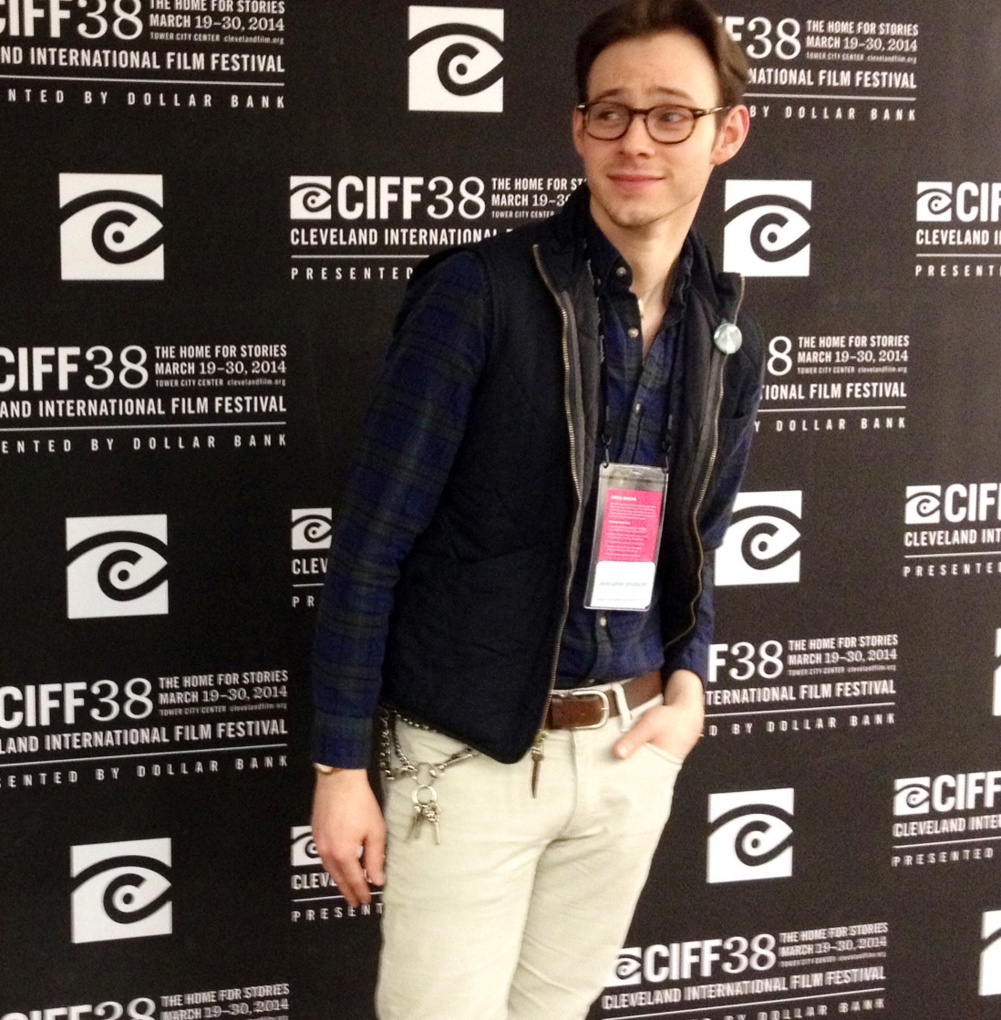 Steven Andrews walks the carpet for the 38th Cleveland International Film Festival