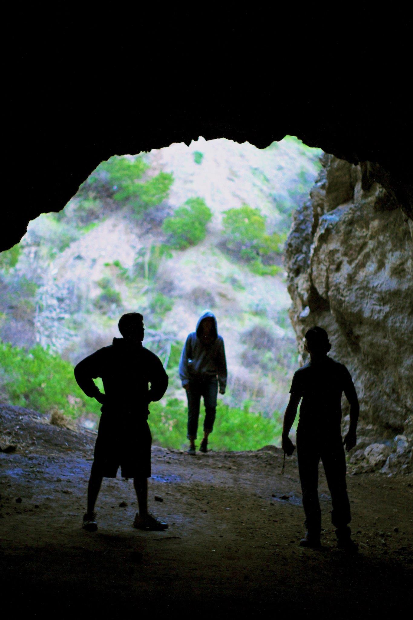 Scouting a location at Bronson Caves in Los Angeles, CA