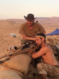 On the set of Kajaki with Benjamin O'Mahony who played Stu Hale in the film.