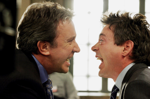 Still of Robert Downey Jr. and Tim Allen in The Shaggy Dog (2006)