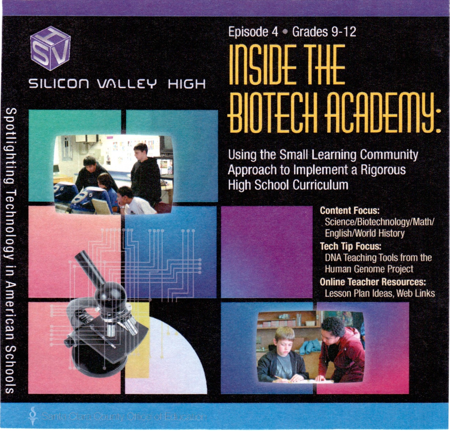 DVD cover for Silicon Valley High, Episode 4, Inside the Biotech Academy