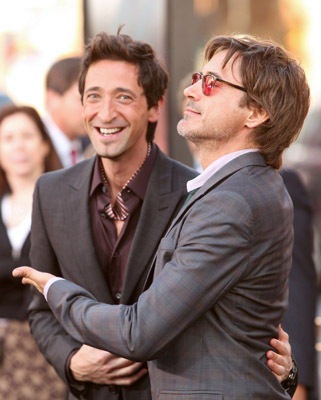 Robert Downey Jr. and Adrien Brody at event of Splice (2009)