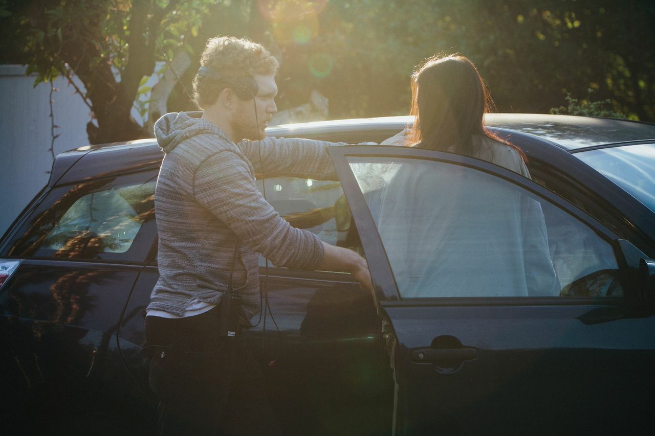 Still of Collin Blair on set of Skip the Youth