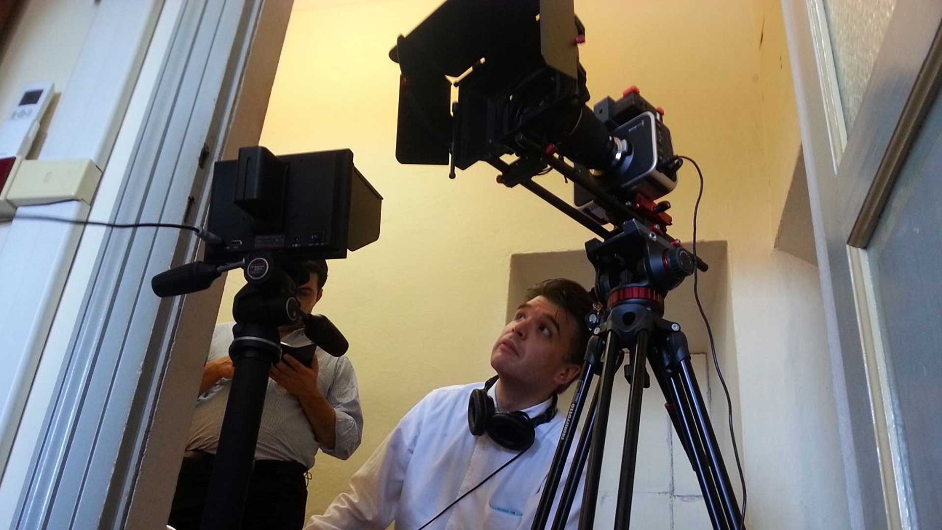Gian Guido Zurli on the set of The Red Box - DOPPELGANGER Episode 2 (2016).