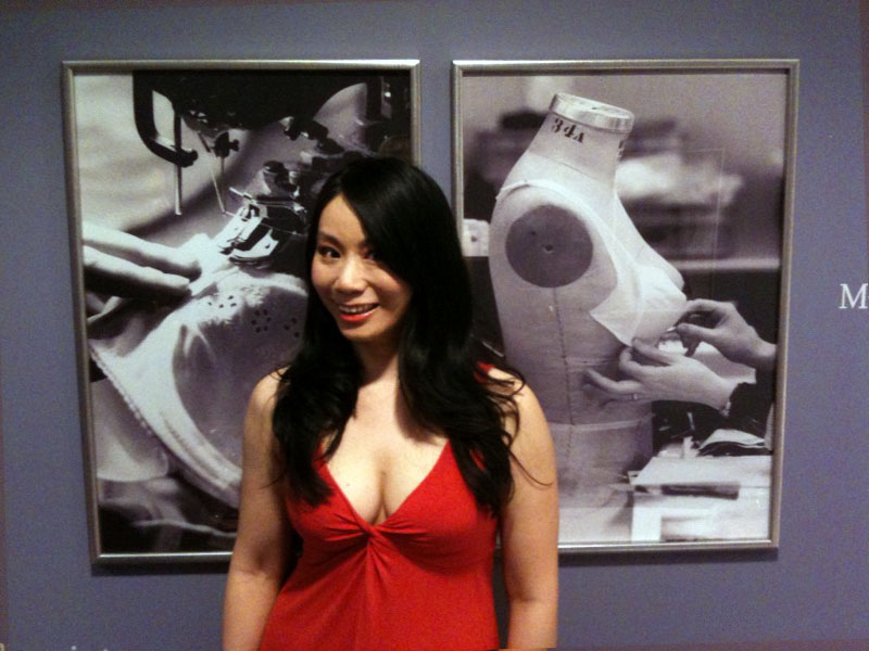 In Summer of 2010 Linda Wang was selected by Susan Nethero (Founder) as the first Asian American bra Model for {intimacy}, 