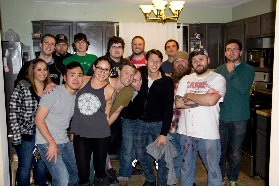 Cast/Crew photo on day 2 of shooting Drain Babies: The Short.