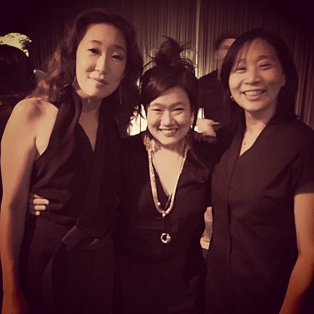 Diana Oh with Sandra Oh and Diana Son at the Korean American Story Gala