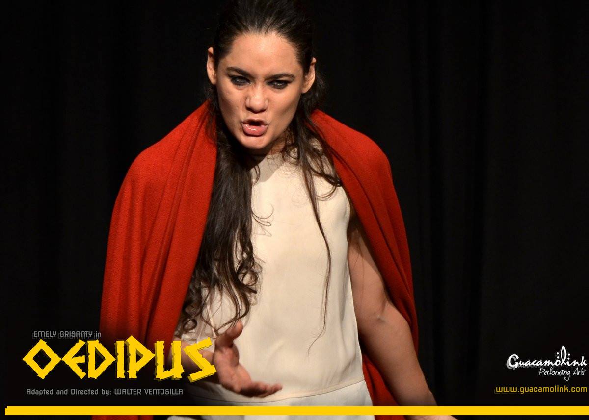 Portraying Oedipus in the 8 character solo show 