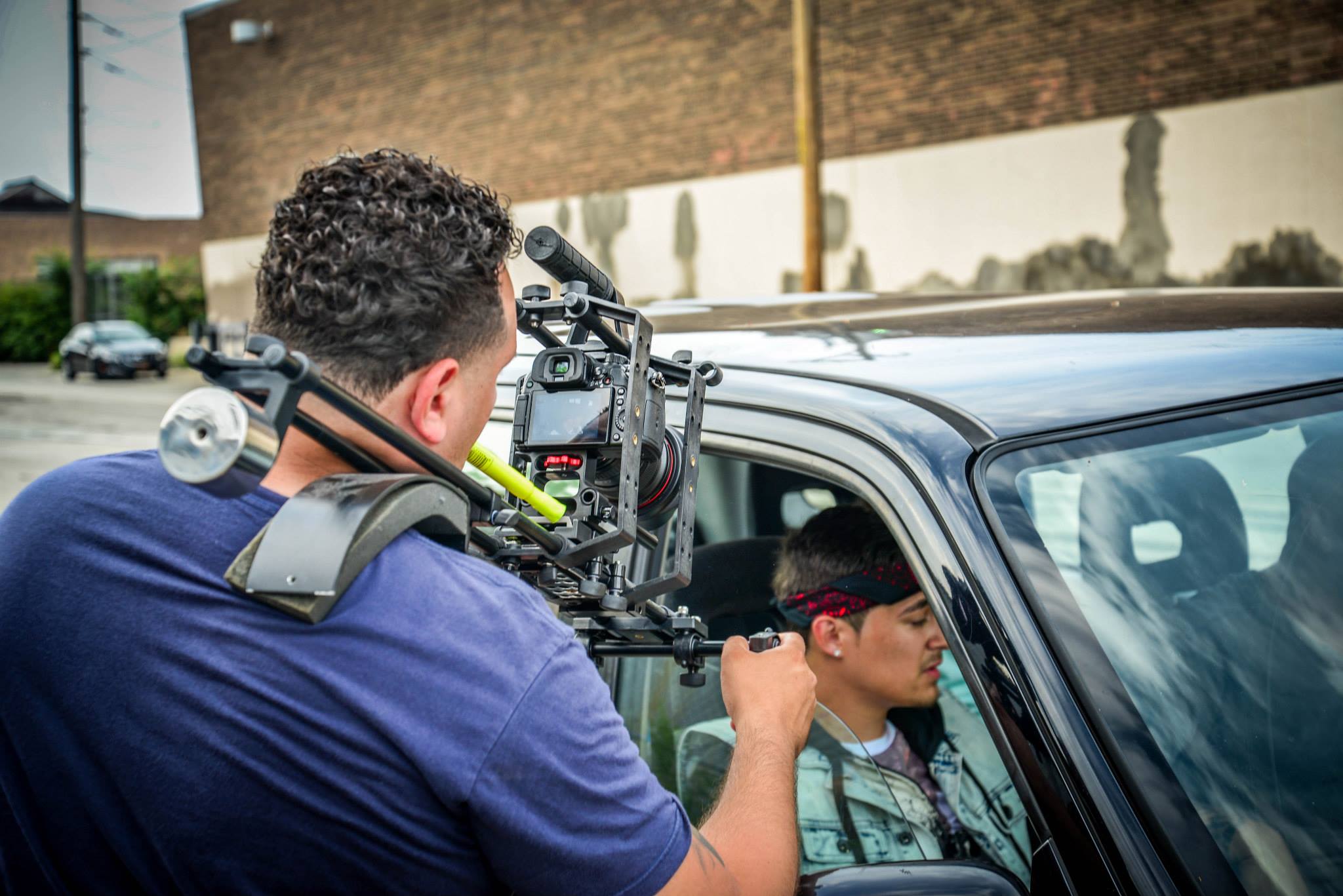 Film Director Raul Colon on set of the movie 