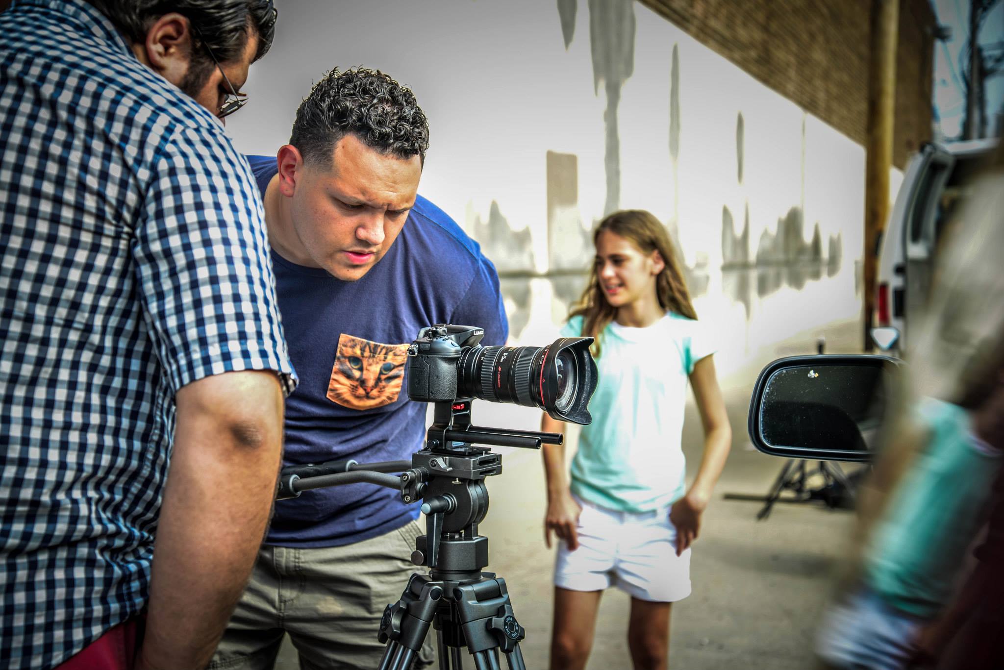 Film Director Raul Colon on set of the movie 