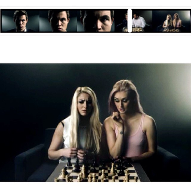 Stills from a Magnus Carlsen commercial