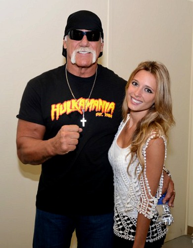 Nicole with Actor/Wrestling Legend Hulk Hogan