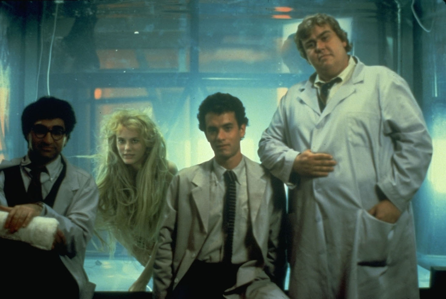 Still of Tom Hanks, Daryl Hannah, John Candy and Eugene Levy in Splash (1984)