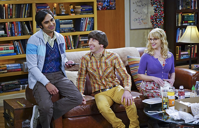 Still of Simon Helberg, Melissa Rauch and Kunal Nayyer in Didziojo sprogimo teorija (2007)