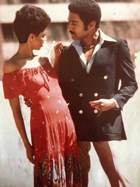 Note the body language of the models as well as their facial expression. Mike Hayes appears to have told the female something, to which she reacts with disbelief. The shot was taken in front of the fountain at Lincoln Center. (model-Dabriah Chapman)