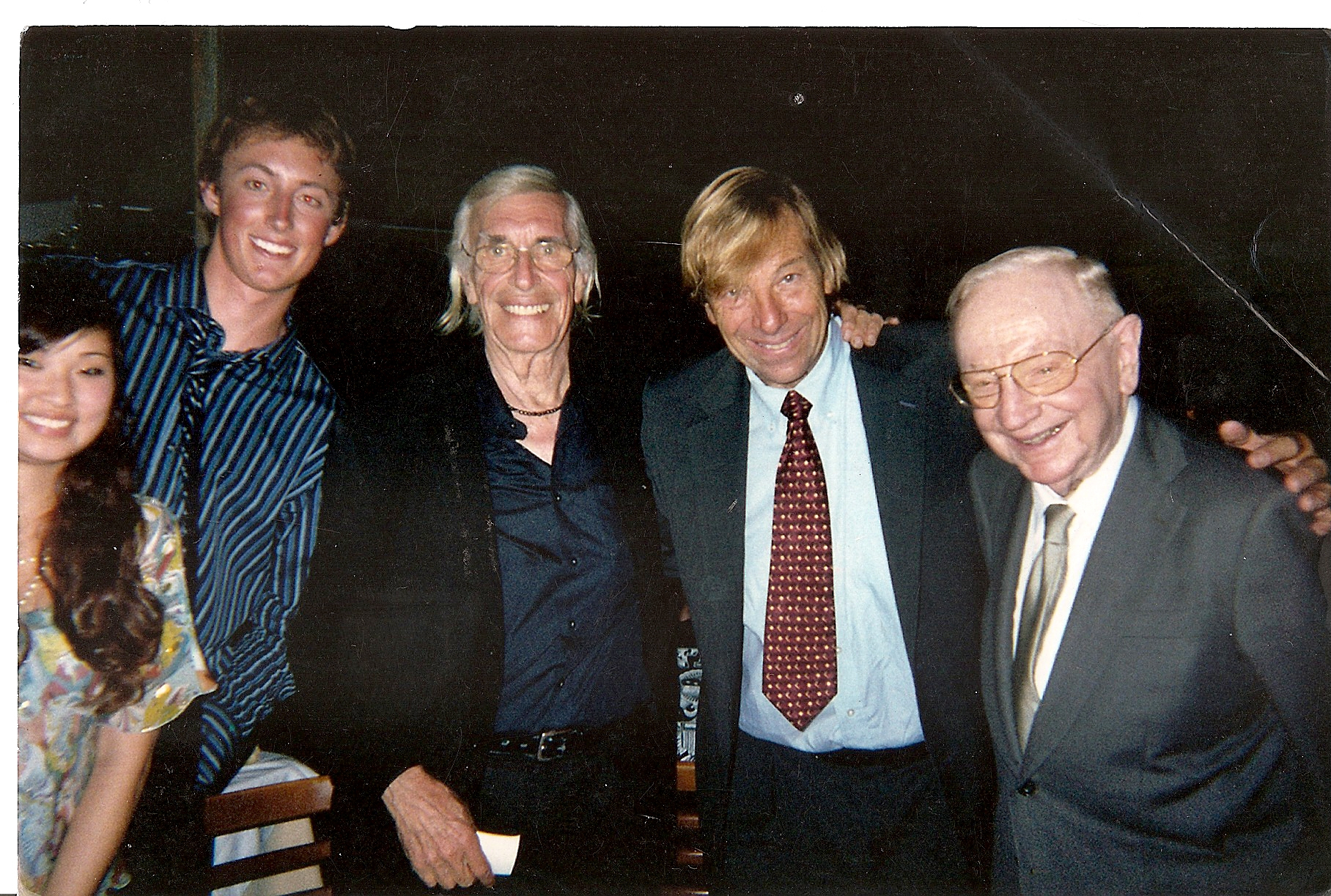 Martin Landau, Bob DeBrino & Martin Baum CAA at Bob's Birthday Party August 17 Ago's
