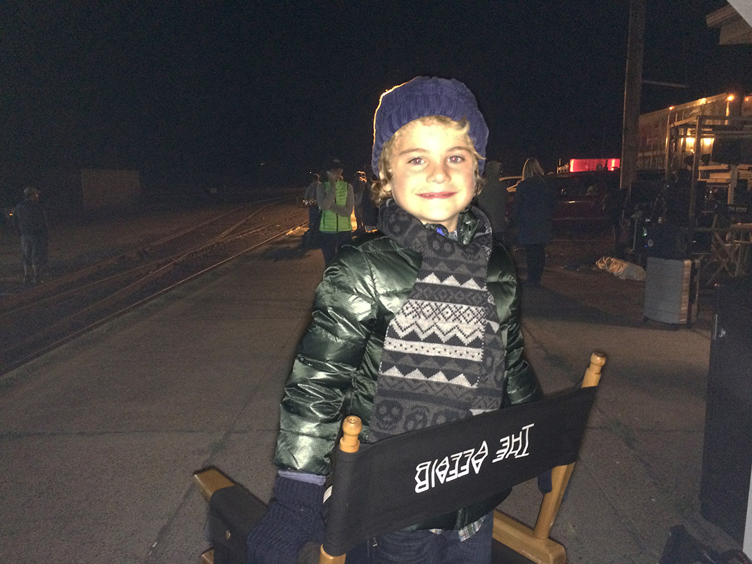 Avey Noble on the set of Showtime's THE AFFAIR (principal role, BOY)