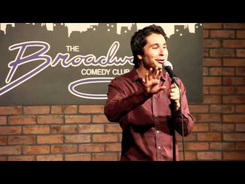 SAAD HAROON performs during the The Big Brown Comedy Hour at The Broadway Comedy Club in NYC
