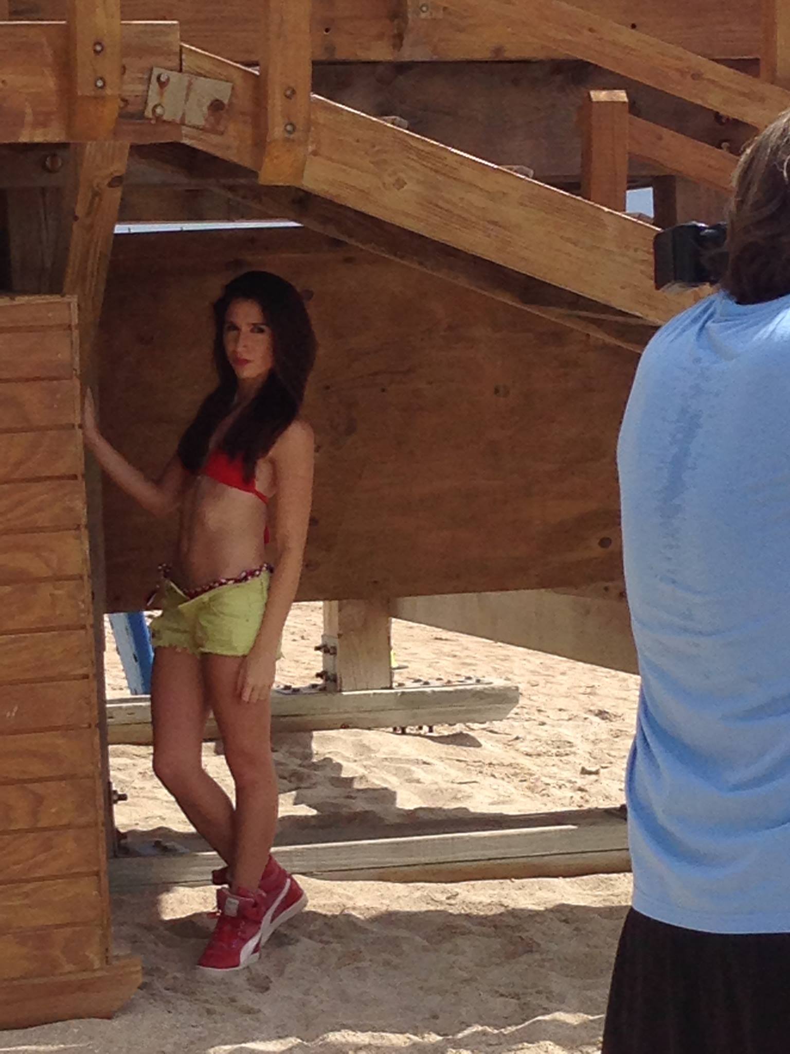 Behind the scenes photo shoot in Miami Beach