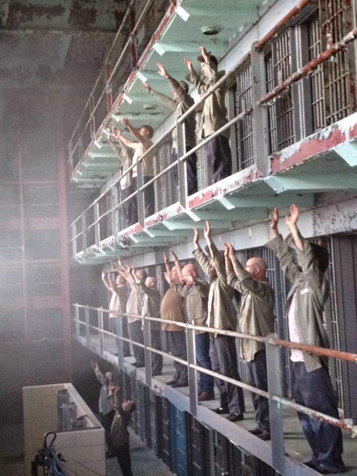 Praying to the God in prison