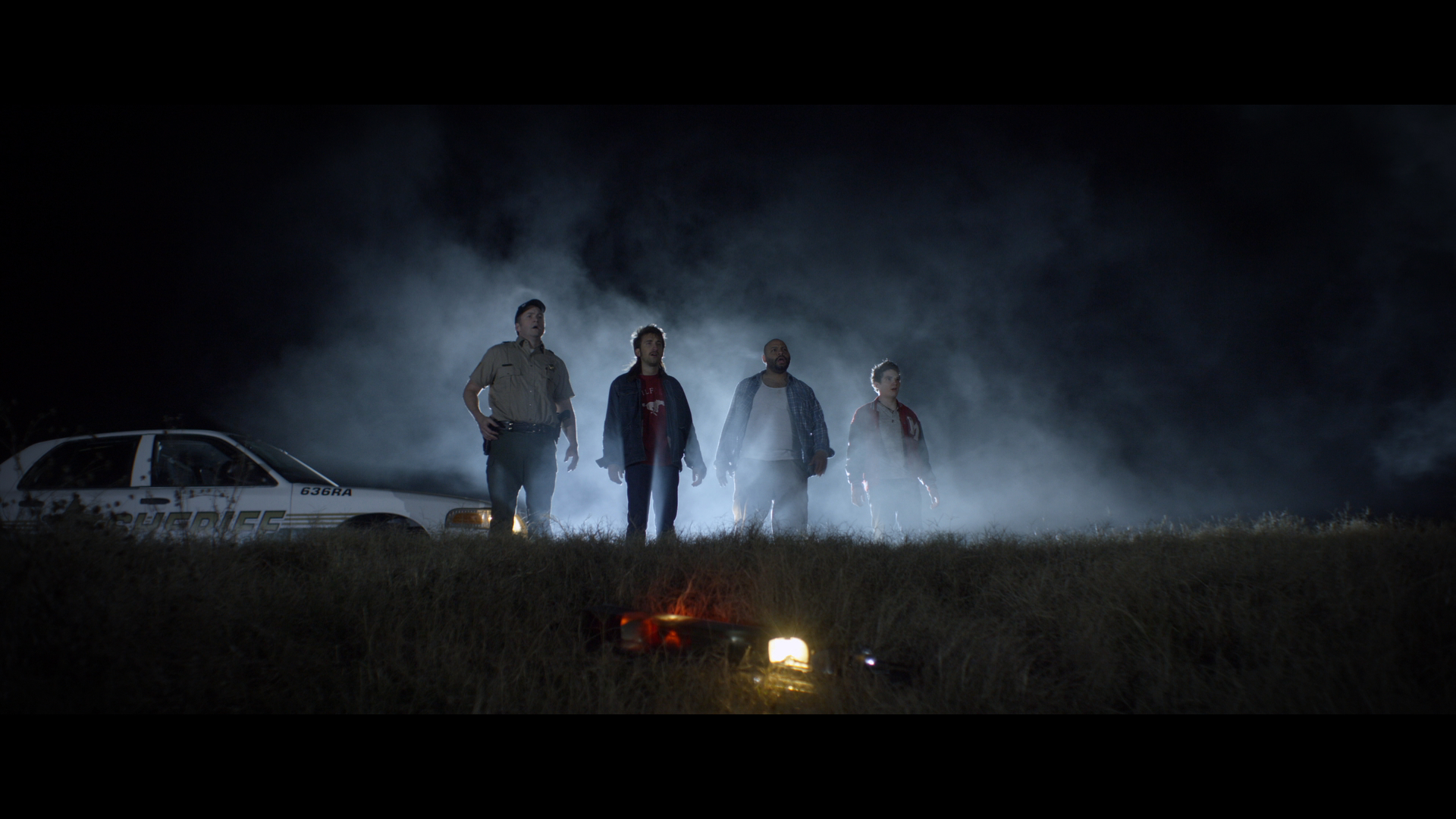 Still of Colton Dunn, Gavin Free and Michael Jones in Lazer Team (2015)