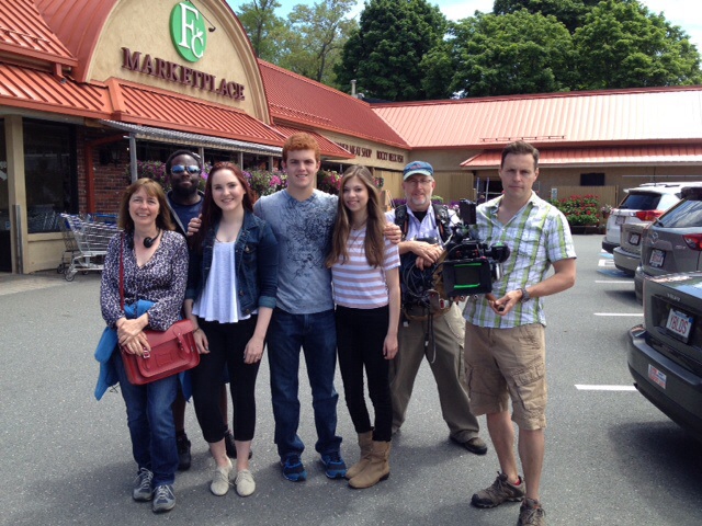 Director, Claire Cunningham and cast and crew of Young in the USA.