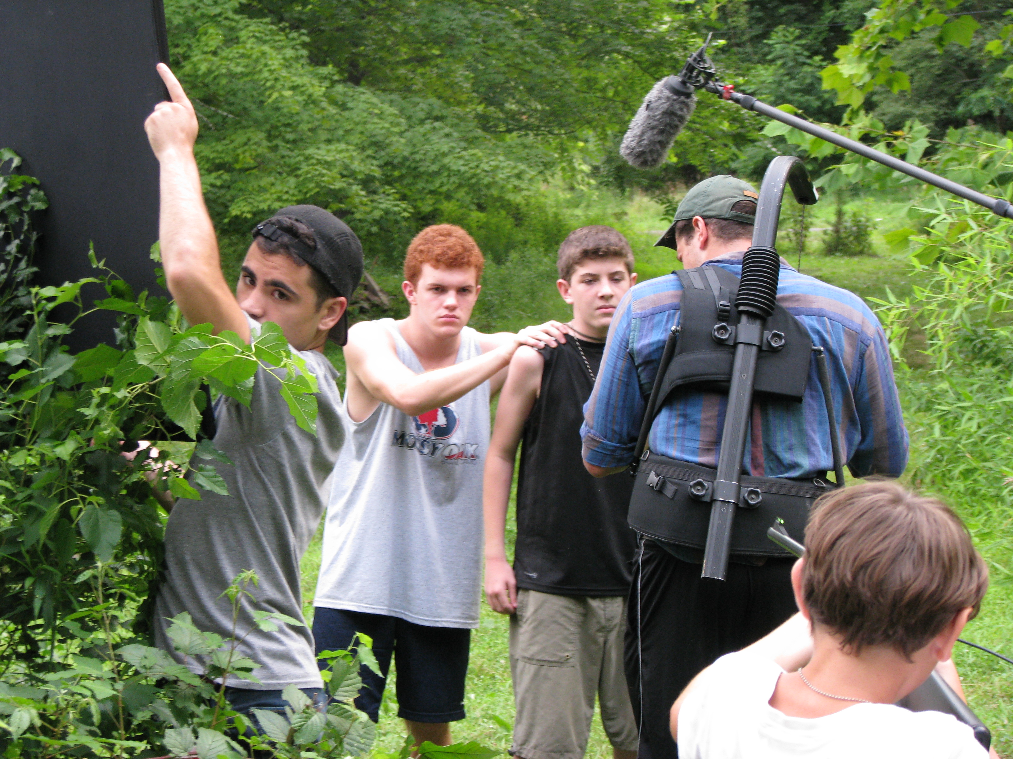 On the set of Playing Men