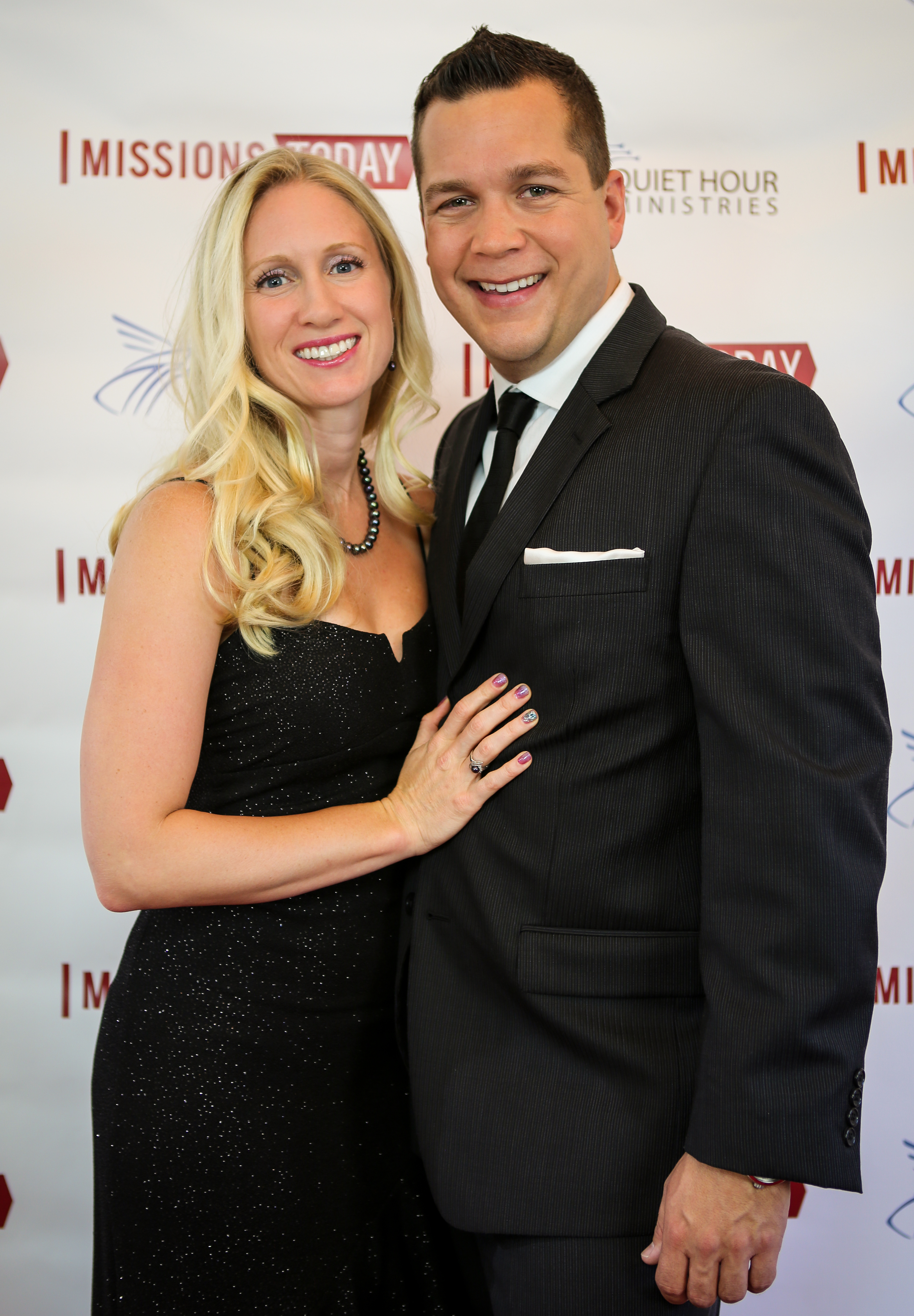 Greg Batla with girlfriend Kristin Searing at the Missions Today world premiere event