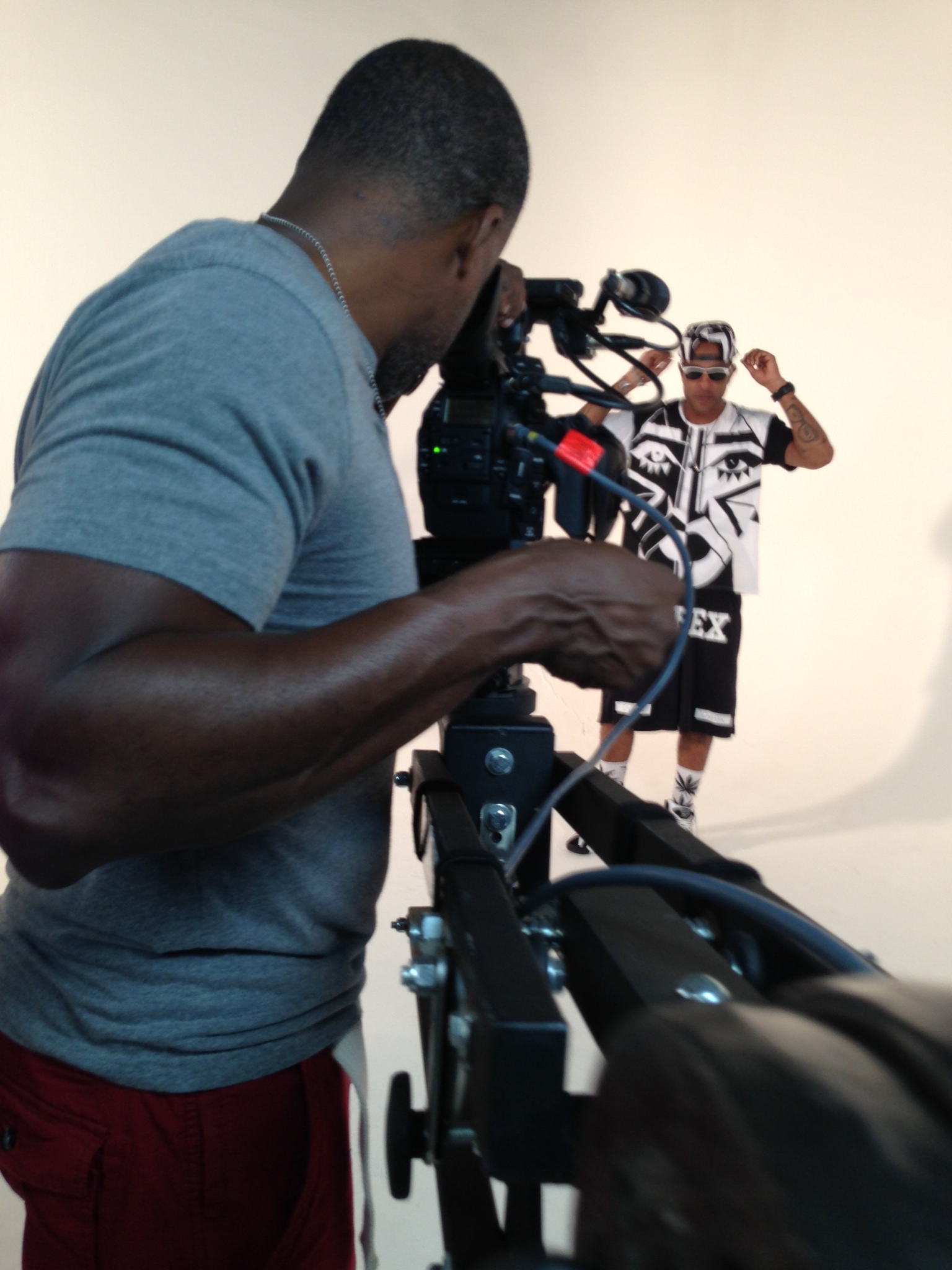 Filming Def Jam's: Verse Simmonds music video 