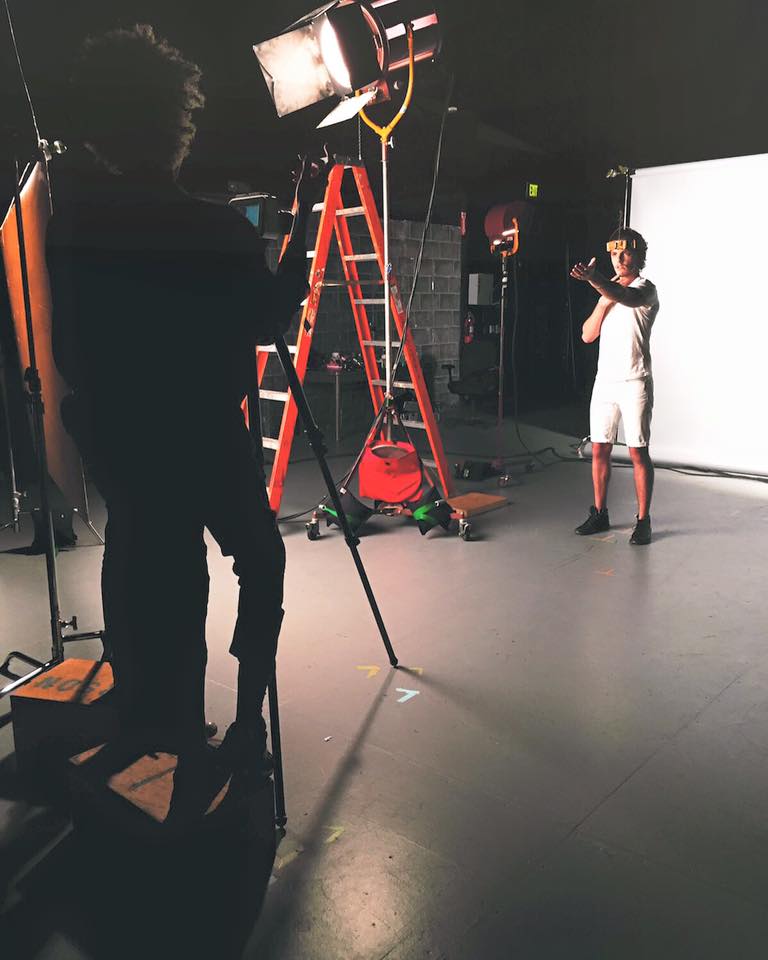 Kasey Bryant-- on set of 'Flip' music video (Glass Animals)