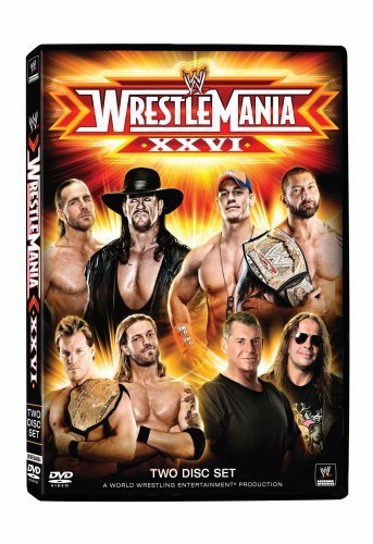 Mark Calaway, Adam Copeland, Bret Hart, Shawn Michaels, Chris Jericho, Vince McMahon, John Cena and Dave Bautista in WrestleMania XXVI (2010)