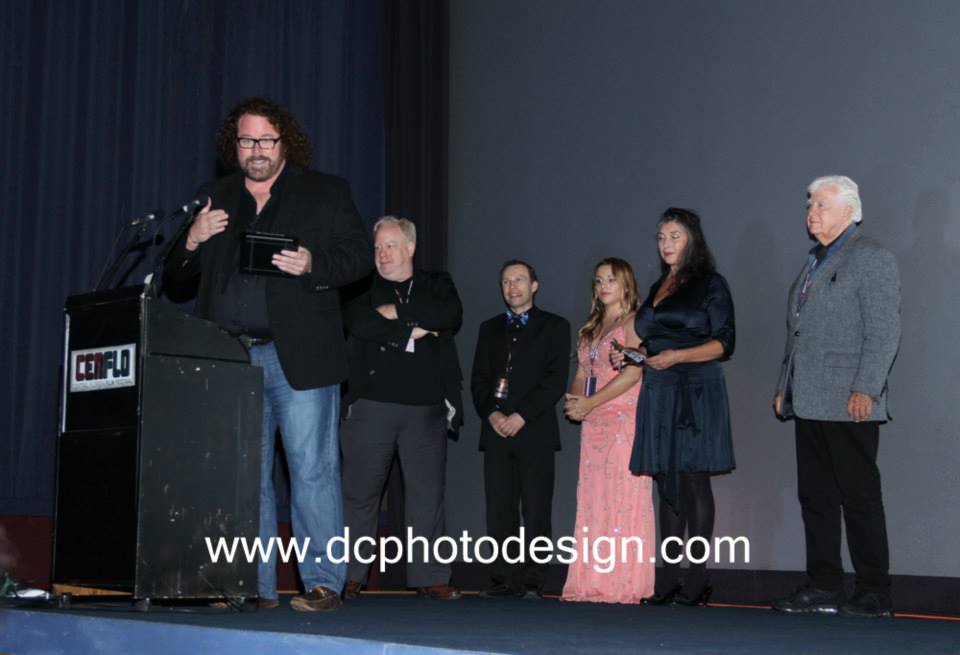 Sean McNamara, John Gulager, Jeffrey A. Johns, Diane Goldner, and Clu Gulager at the Central Florida Film Festival Awards.