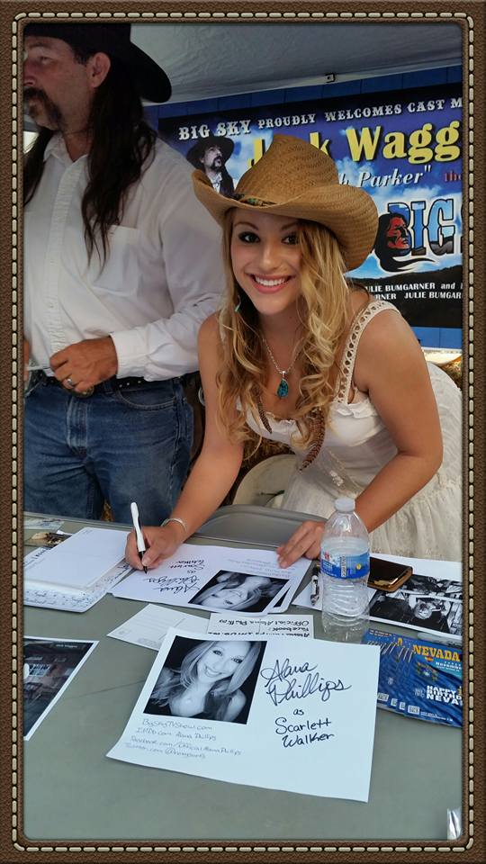 Alana Phillips signing autographs at the Carson City Brewfest 2015.