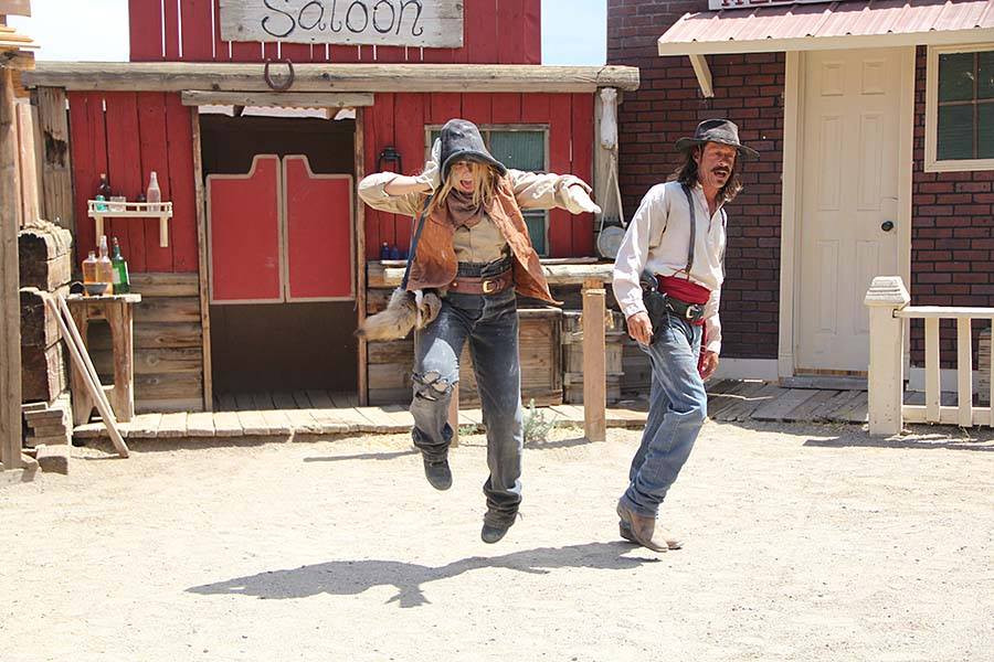 Alana Phillips as Jenny Langston in the Virginia City Outlaws, featuring Greg Grant (2014)