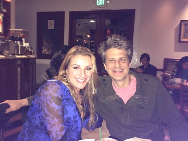 Alana Phillips and John Lehr during dinner at Uthr Caffe.