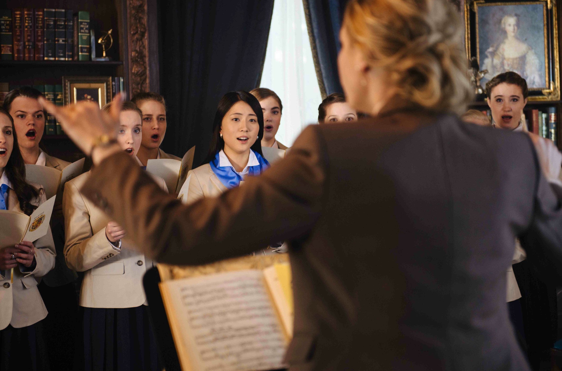 Still of Joy Bridenbaker and Woorim Jung in The Loyalist (2015)