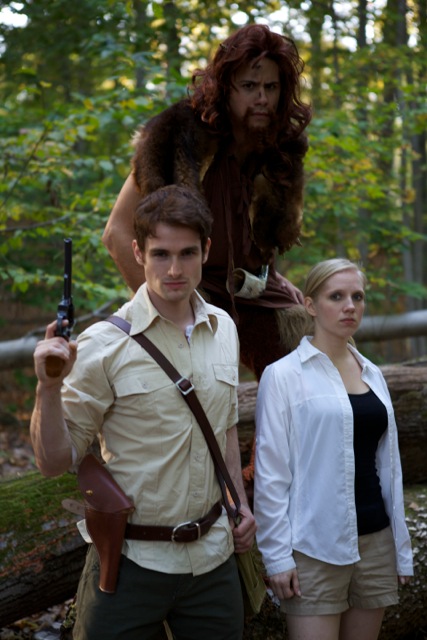 Melinda Grace, Sean Patric Hingel, and Cody in Legend of The Medallion.