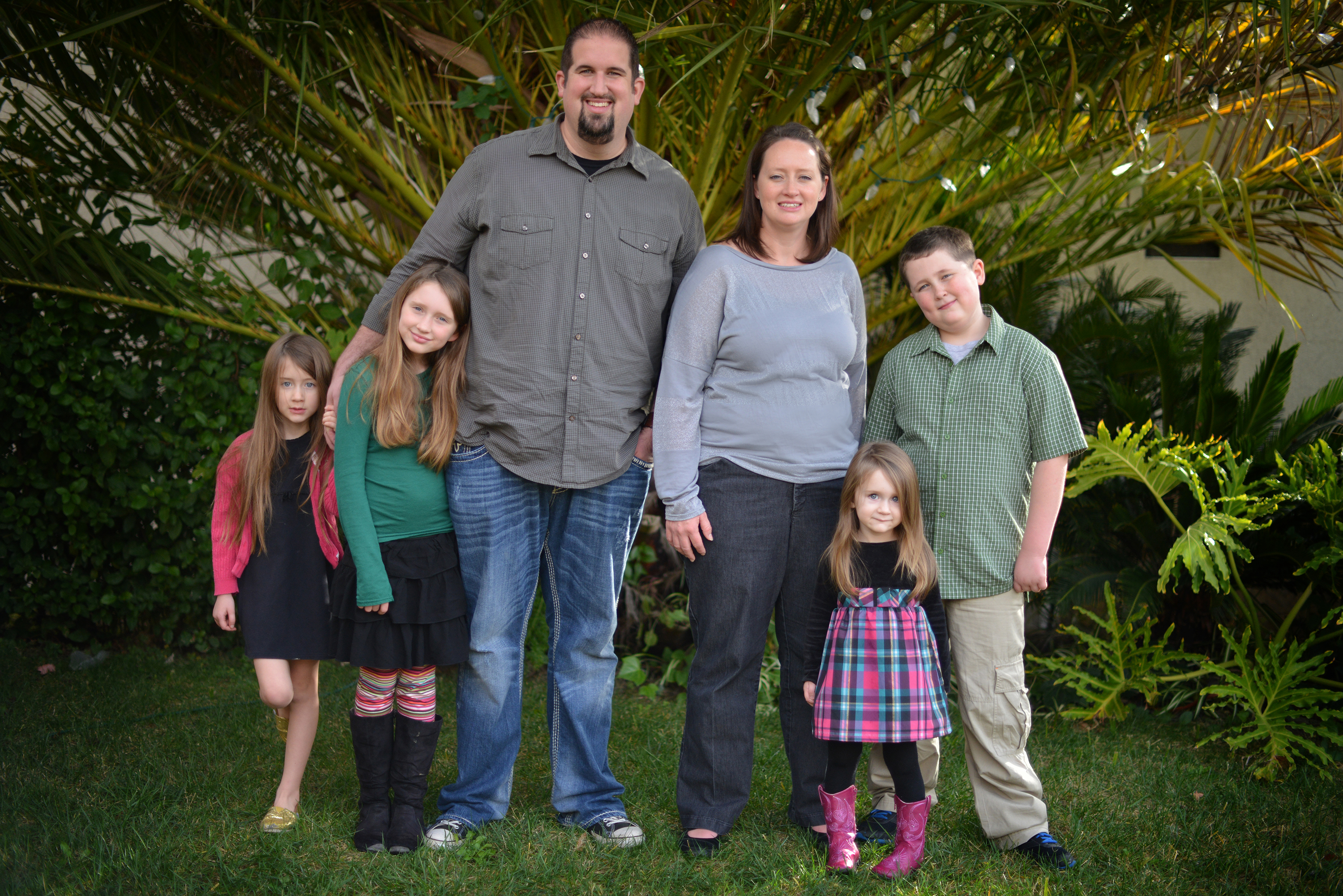 Aiden Meade and his family.