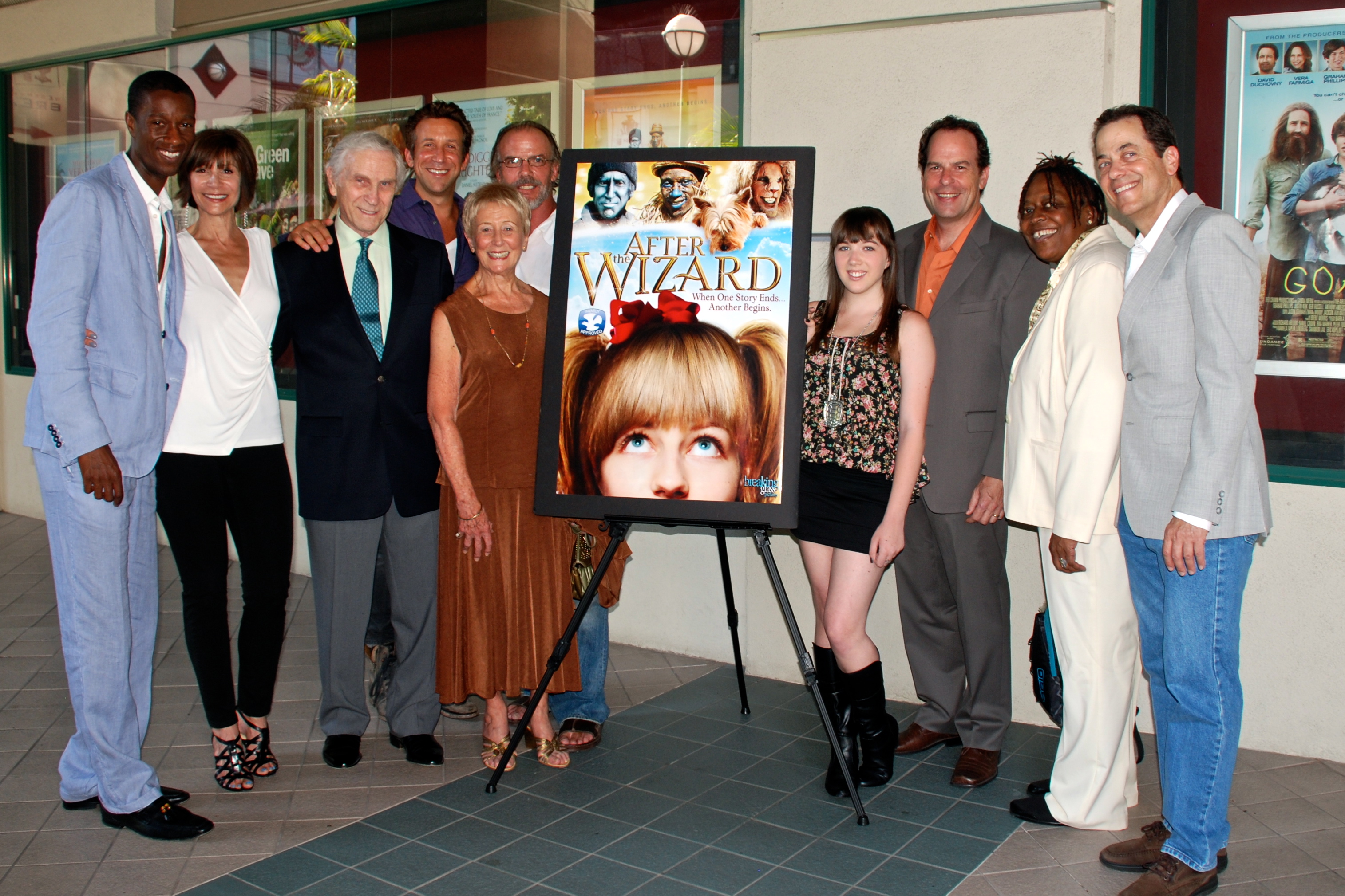 Susan Giosa with cast members at the LA premiere of After the Wizard.